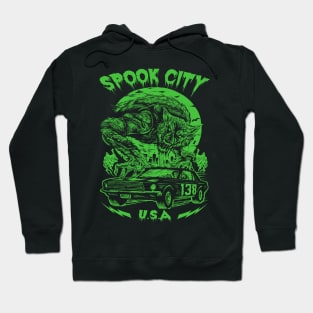 "SPOOK CITY" GREEN Hoodie